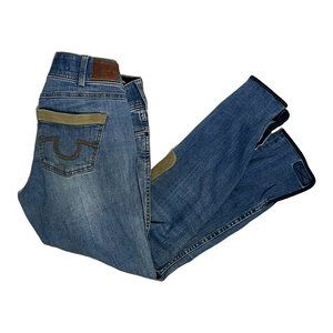 Goode Rider Womens Skinny Jeans Blue Medium Wash Stretch Riding Breeches 28R